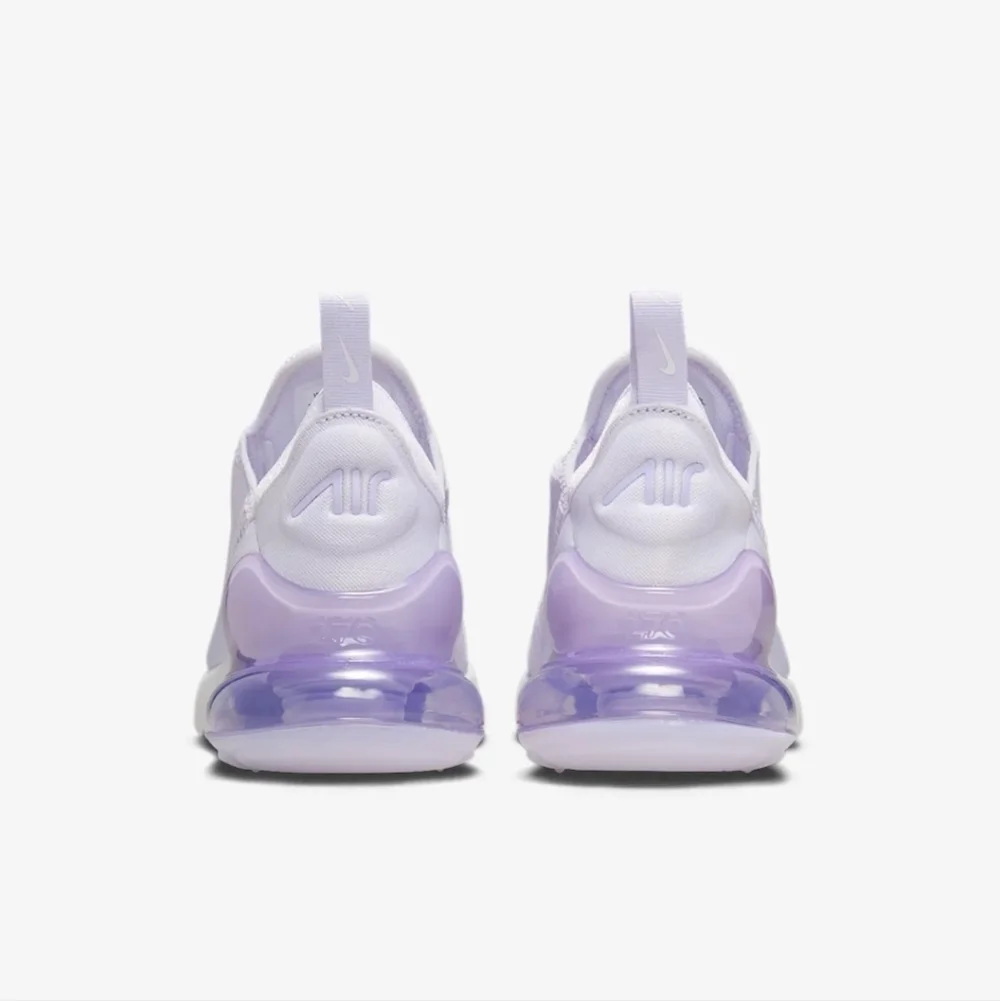 Bling Womens Nike Air Max 270 Purple Sneakers Customized With Clear Crystals
